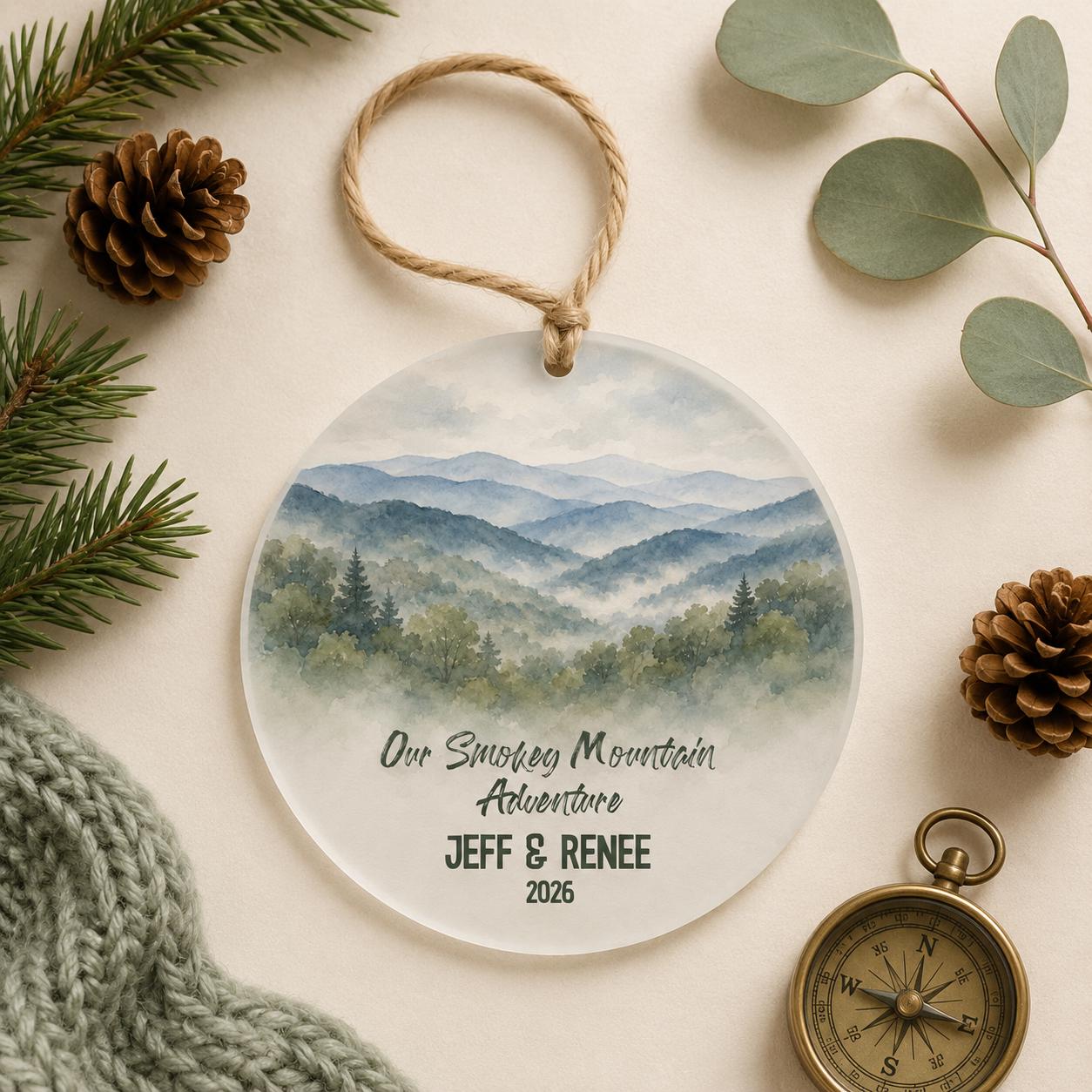 Great Smoky Mountains National Park Ornament,Personalized Christmas Ornament, National Park Gift, Hiking Gift, Family Adventure Keepsake2026