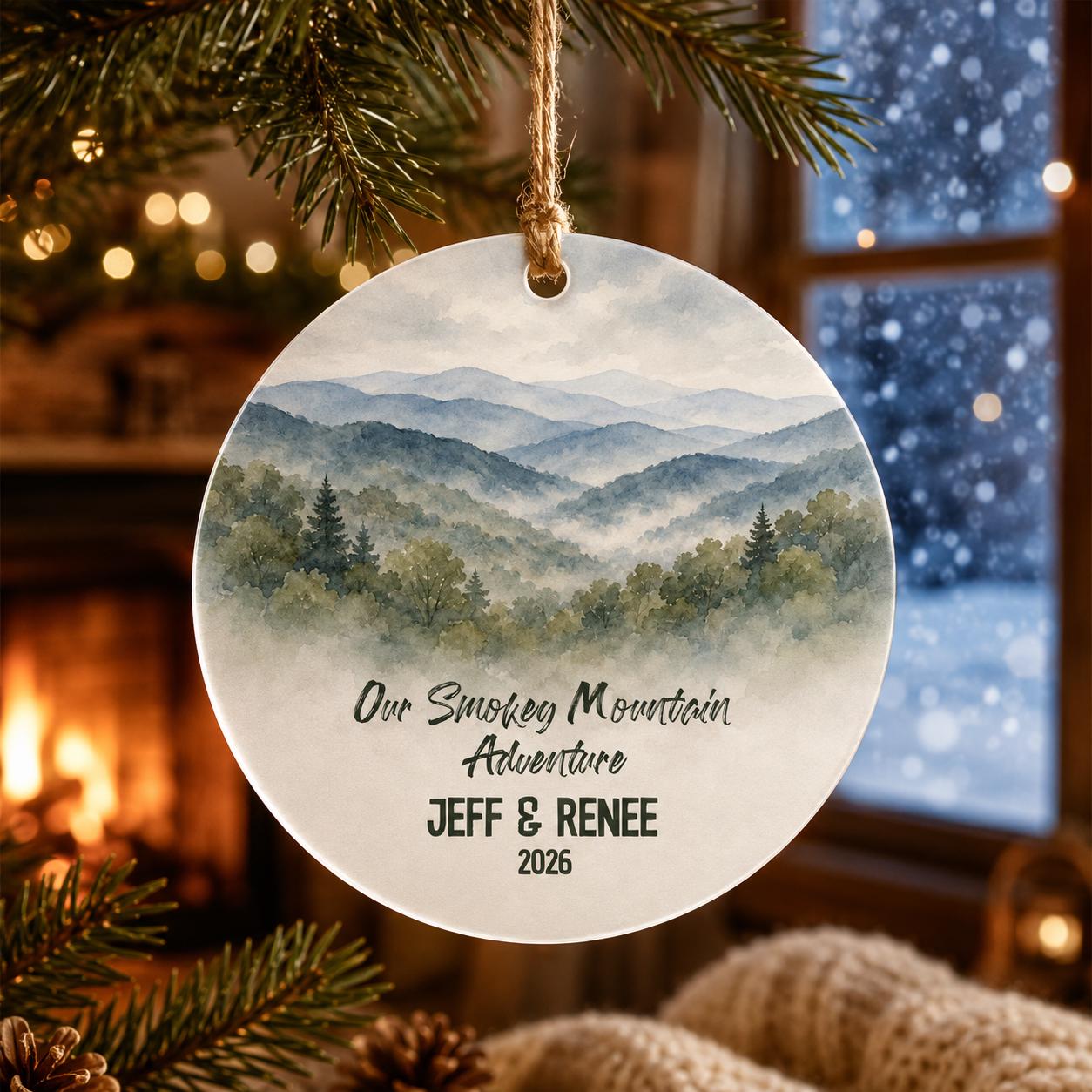 Great Smoky Mountains National Park Ornament,Personalized Christmas Ornament, National Park Gift, Hiking Gift, Family Adventure Keepsake2026