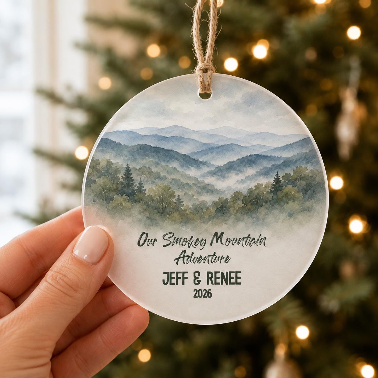 Great Smoky Mountains National Park Ornament,Personalized Christmas Ornament, National Park Gift, Hiking Gift, Family Adventure Keepsake2026