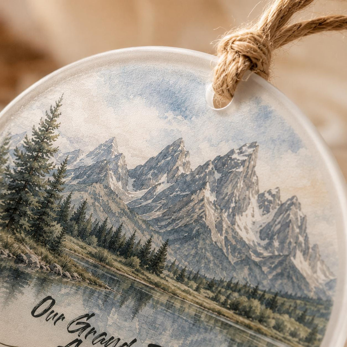 Grand Teton National Park Ornament, Personalized Christmas Ornament, National Park Gift, Hiking Gift, Custom Family Adventure Keepsake 2026