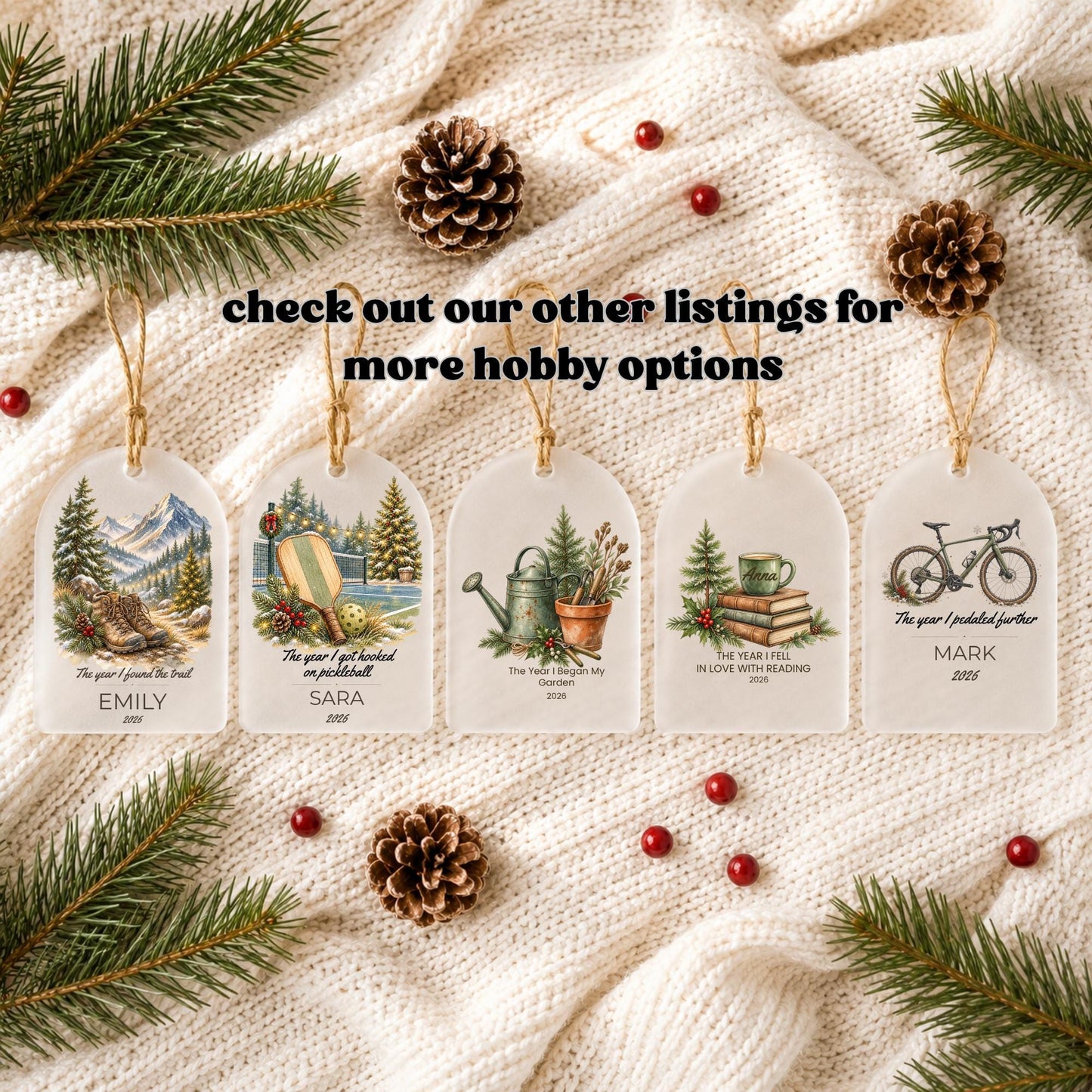 Biking Ornament, Personalized Cyclist Gift, The Year I Pedaled Further, Bike Lover Christmas Ornament, Bike Rider Gift
