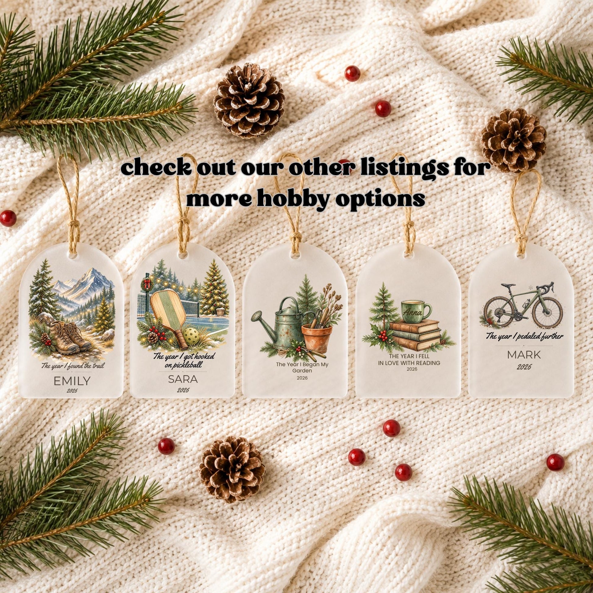 Biking Ornament, Personalized Cyclist Gift, The Year I Pedaled Further, Bike Lover Christmas Ornament, Bike Rider Gift