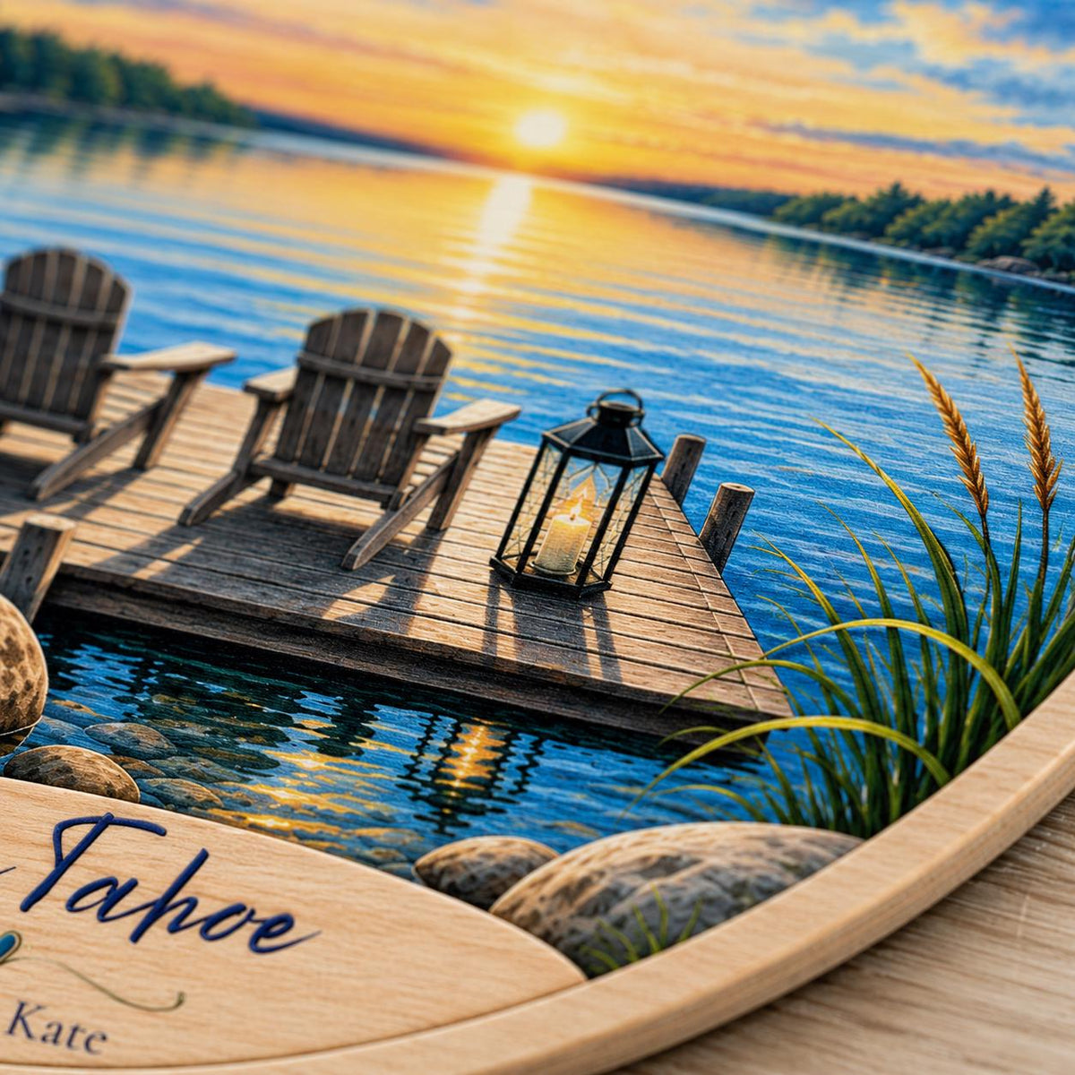 Where We Got Engaged Ornament, Personalized Proposal Gift, Custom Names Wood Christmas Ornament, Lake Engagement Keepsake