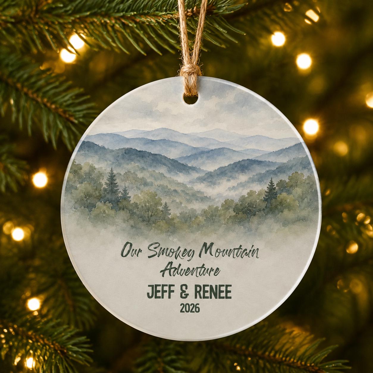 Great Smoky Mountains National Park Ornament,Personalized Christmas Ornament, National Park Gift, Hiking Gift, Family Adventure Keepsake2026