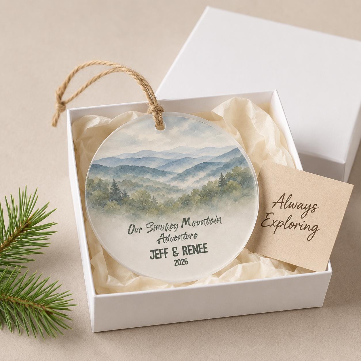 Great Smoky Mountains National Park Ornament,Personalized Christmas Ornament, National Park Gift, Hiking Gift, Family Adventure Keepsake2026
