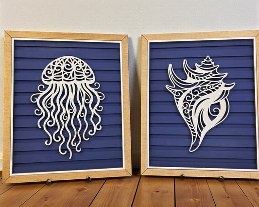 Tides Collection Personalized Ocean Wooden Art – Coastal Keepsake Decor