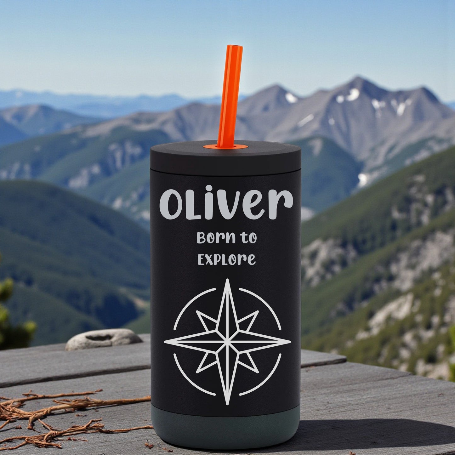 Little Explorer Kids Tumbler – Personalized Adventure Cup (12oz)