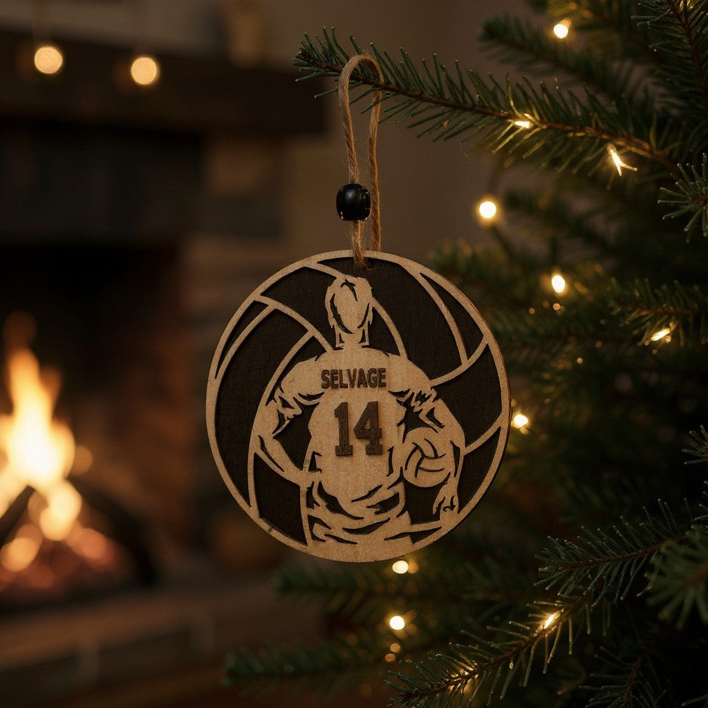 Volleyball Personalized Ornament – Custom Gift for Players & Coaches