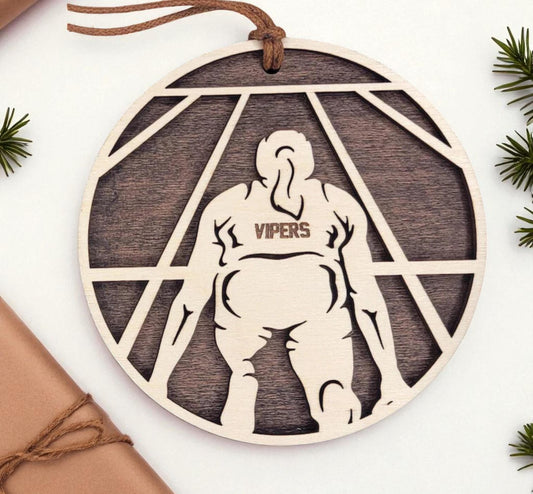 Personalized Track Ornament – Custom Name or Team Name