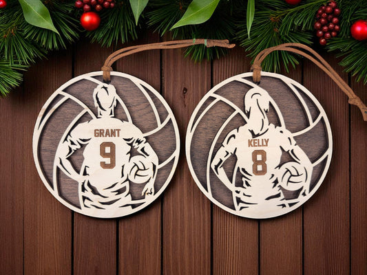 Volleyball Personalized Ornament – Custom Gift for Players & Coaches