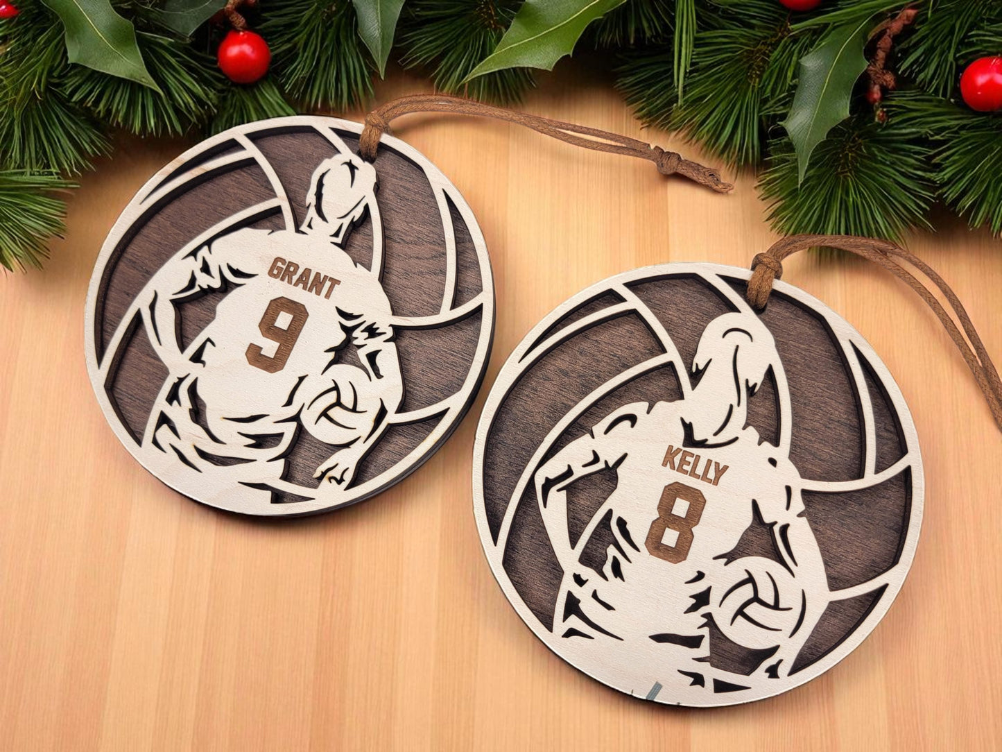Volleyball Personalized Ornament – Custom Gift for Players & Coaches